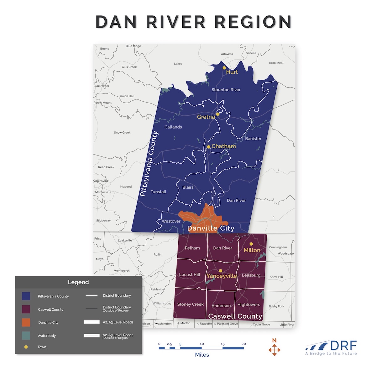 Dan River Region Map